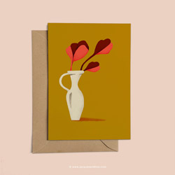 Vase card