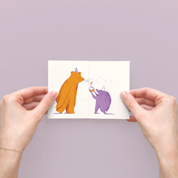 Congratulate someone with his or her birthday, through this unique foldable card.
