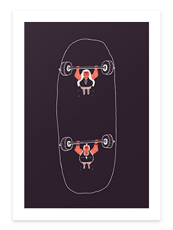 Illustrative wall art at Redbubble.com