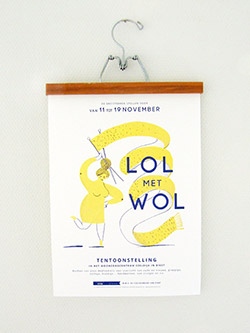 Poster and Flyer design for knitting exhibition Lol Met Wol