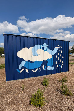 Muurtekening / Mural - Regio Oo(g)st Stad Diest